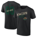 Minnesota Wild Black Hustle Personalized Name & Number T-Shirt