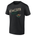Minnesota Wild Black Hustle Personalized Name & Number T-Shirt