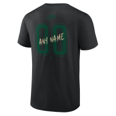 Minnesota Wild Black Hustle Personalized Name & Number T-Shirt