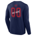 Именная футболка с длинным рукавом Montreal Canadiens Navy Hustle Name & Number