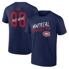 Именная футболка Montreal Canadiens Navy Hustle Name & Number