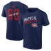 Именная футболка Montreal Canadiens Navy Hustle Name & Number