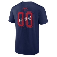 Именная футболка Montreal Canadiens Navy Hustle Name & Number