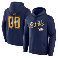 Nashville Predators Navy Hustle Personalized Name & Number Hoodie