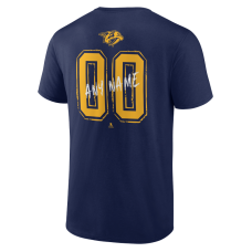 Nashville Predators Navy Hustle Personalized Name & Number T-Shirt