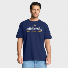 Nashville Predators Navy Hustle Personalized Name & Number T-Shirt