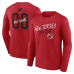 Именная футболка с длинным рукавом New Jersey Devils Red Hustle Name & Number Именная футболка с длинным рукавом New Jersey Devils Red Hustle Name & Number