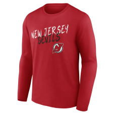 Именная футболка с длинным рукавом New Jersey Devils Red Hustle Name & Number Именная футболка с длинным рукавом New Jersey Devils Red Hustle Name & Number
