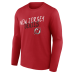 Именная футболка с длинным рукавом New Jersey Devils Red Hustle Name & Number