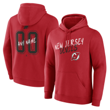 Именная толстовка New Jersey Devils Red Hustle Name & Number Именная толстовка New Jersey Devils Red Hustle Name & Number