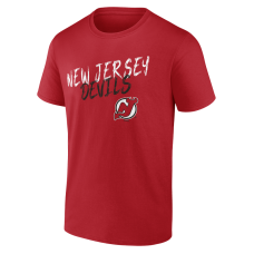 Именная футболка New Jersey Devils Red Hustle Name & Number Именная футболка New Jersey Devils Red Hustle Name & Number