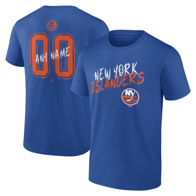 New York Islanders Royal Hustle Personalized Name & Number T-Shirt