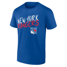 Именная футболка New York Rangers Blue Hustle Name & Number Именная футболка New York Rangers Blue Hustle Name & Number
