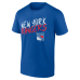 Именная футболка New York Rangers Blue Hustle Name & Number