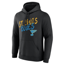 St. Louis Blues Black Hustle Personalized Name & Number Hoodie