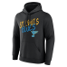 St. Louis Blues Black Hustle Personalized Name & Number Hoodie