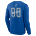 Именная футболка с длинным рукавом Tampa Bay Lightning Blue Hustle Name & Number