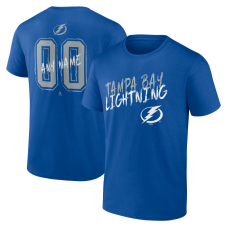 Именная футболка Tampa Bay Lightning Blue Hustle Name & Number Именная футболка Tampa Bay Lightning Blue Hustle Name & Number