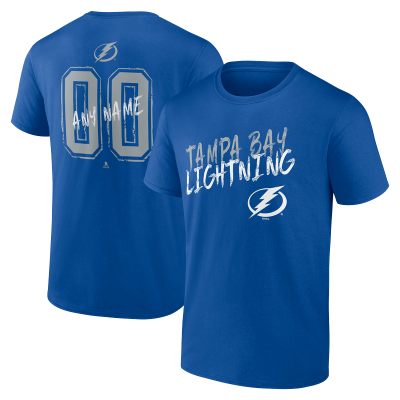Именная футболка Tampa Bay Lightning Blue Hustle Name & Number