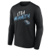 Utah Mammoth Black Hustle Personalized Name & Number Long Sleeve T-Shirt