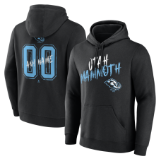 Utah Mammoth Black Hustle Personalized Name & Number Hoodie