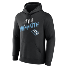 Utah Mammoth Black Hustle Personalized Name & Number Hoodie