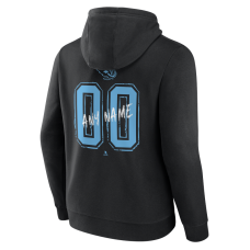 Utah Mammoth Black Hustle Personalized Name & Number Hoodie