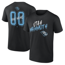 Utah Mammoth Black Hustle Personalized Name & Number T-Shirt