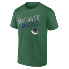 Vancouver Canucks Green Hustle Personalized Name & Number T-Shirt