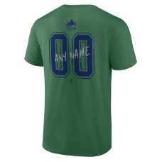 Vancouver Canucks Green Hustle Personalized Name & Number T-Shirt