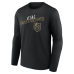 Vegas Golden Knights Black Hustle Personalized Name & Number Long Sleeve T-Shirt