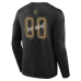 Vegas Golden Knights Black Hustle Personalized Name & Number Long Sleeve T-Shirt