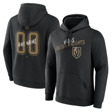 Vegas Golden Knights Black Hustle Personalized Name & Number Hoodie
