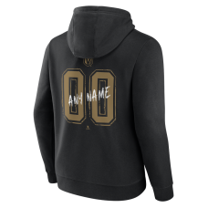 Vegas Golden Knights Black Hustle Personalized Name & Number Hoodie