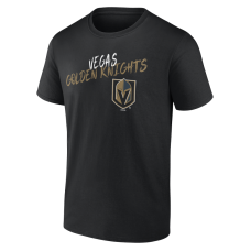 Vegas Golden Knights Black Hustle Personalized Name & Number T-Shirt