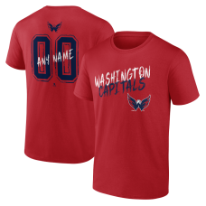 Именная футболка Washington Capitals Red Hustle Name & Number