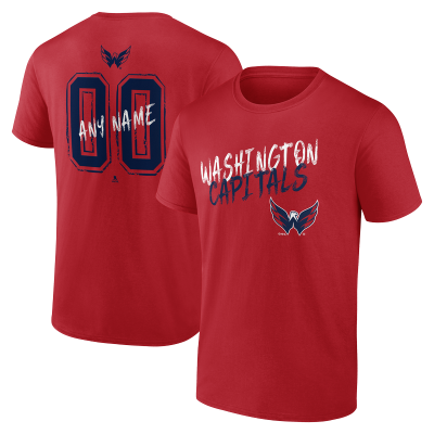 Именная футболка Washington Capitals Red Hustle Name & Number
