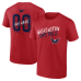 Именная футболка Washington Capitals Red Hustle Name & Number