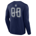 Winnipeg Jets Navy Hustle Personalized Name & Number Long Sleeve T-Shirt