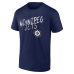 Winnipeg Jets Navy Hustle Personalized Name & Number T-Shirt