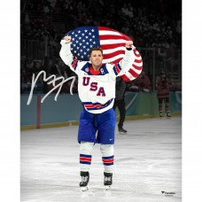 Matthew Tkachuk Team USA Autographed Fanatics Authentic 16 x 20 2026 Winter Olympics Gold Medal Winner Photograph