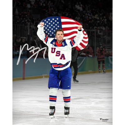 Matthew Tkachuk Team USA Autographed Fanatics Authentic 16 x 20 2026 Winter Olympics Gold Medal Winner Photograph