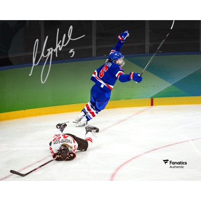 Megan Keller Team USA Autographed Fanatics Authentic 8 x 10 2026 Winter Olympics Golden Goal Celebration Photograph