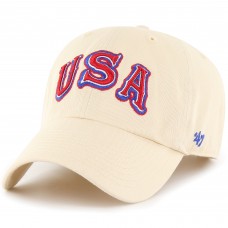 Бейсболка USA Hockey 47 Cream Clean Up