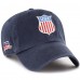 Бейсболка USA Hockey 47 Navy Shield Clean Up