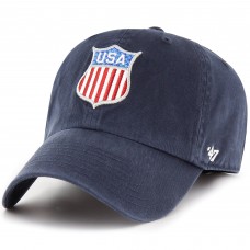 Бейсболка USA Hockey 47 Navy Shield Clean Up