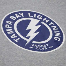 Свитшот Tampa Bay Lightning Mitchell & Ness Heather Gray Walk-Off Logo Fleece Свитшот Tampa Bay Lightning Mitchell & Ness Heather Gray Walk-Off Logo Fleece