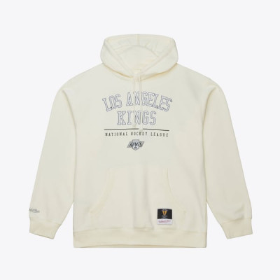 Толстовка Los Angeles Kings Mitchell & Ness Cream Walk-Off Vintage Logo Fleece