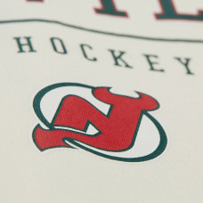 Толстовка New Jersey Devils Mitchell & Ness Cream Walk-Off Vintage Logo Fleece