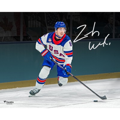 Zach Werenski Team USA Autographed Fanatics Authentic 16 x 20 2026 Winter Olympics Gold Medal Winner Photograph